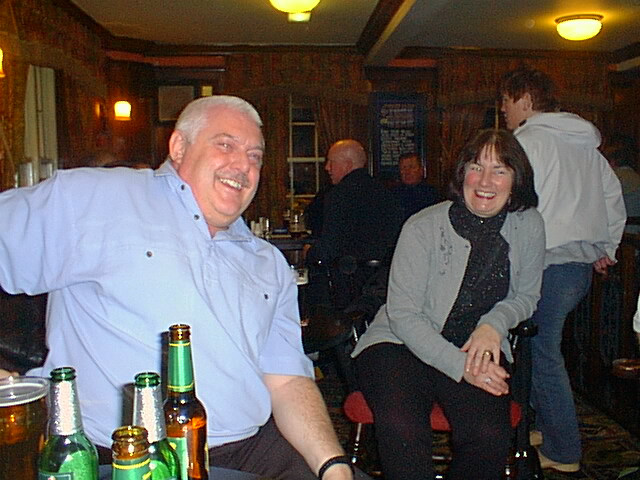 Sid Gibbs, with his missus, Doreen (I think)
